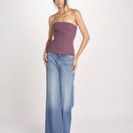 top bustier in cotone 41360-400 MELANZANA 18 federica tosi 