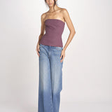 top bustier in cotone 41360-400 MELANZANA 18 federica tosi 