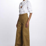 Pantalone ALMA palazzo ALMA T0194 TURTLEDOVE the latest 