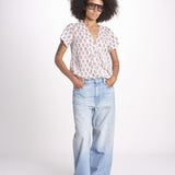 camicia a  fiori VT6319 LILAC zen ethic 
