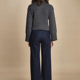 denim a zampa con taschine FAUVE INDIGO fam 