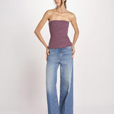 top bustier in cotone 41360-400 MELANZANA 18 federica tosi 