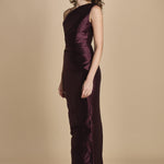 maxidress in taffetà KIRA AMETHYST solace 
