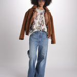 camicia con stampa rombi ODELIE ECRU ba&sh 