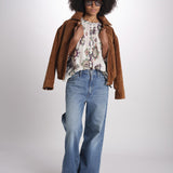 camicia con stampa rombi ODELIE ECRU ba&sh 