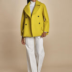 peacot doppiopetto A LINE PEA JACKET A19FV02 NS77 YELLOW martin grant 