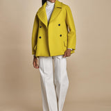 peacot doppiopetto A LINE PEA JACKET A19FV02 NS77 YELLOW martin grant 