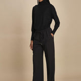 pantalone con coulisse tela lana CLIFF 5EVA01-V04013 NOIR vanessa bruno 