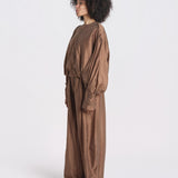 camicia in mussola con manica a sbutto DIANA 4007 T0161 CHOCOLATE T0032 the latest 