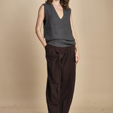 gilet over links MIL55 25024 GRIGIO SCURO milaura 