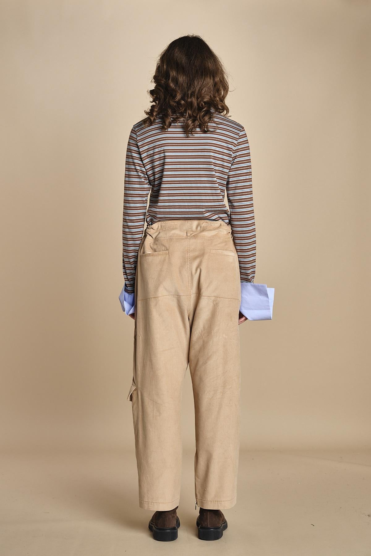 pantalone cargo in velluto TEA MJD231_ATEX42 J0036 jejia 