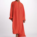 Abito seta con sciarpa DOLPHIN POPPY sofie d'hoore 