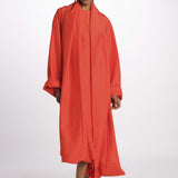 Abito seta con sciarpa DOLPHIN POPPY sofie d'hoore 