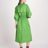 abito chemisier in cotone E20FR08 GREEN martin grant 