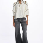 Camicia con profili TALSIE ECRU ba&sh 