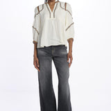 Camicia con profili TALSIE ECRU ba&sh 
