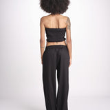 pantalone con coulisse SUMBAWAIVR NOIR laraethnics 