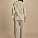 Camicia JILL coreana microstampa P28D0JILL-T4733 S669 massimo alba 