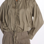 Camicia over con pieghe DARIA SHIRT TAUPE jejia 
