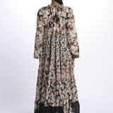 Abito lungo m/l fiori Maxi Hippydress MH BF1 MA1 yvonne s. 