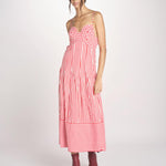 abito a righe con spalline CHECKERED STRIPES 348984 CHECKERED STRIPES farm rio 