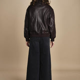 LARA bomber in pelle IO118048 RE401 ivy oak 