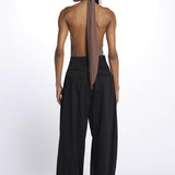HOLLY body collo alto con fiocco HOLLY TAUPE BROWN amazuìn 