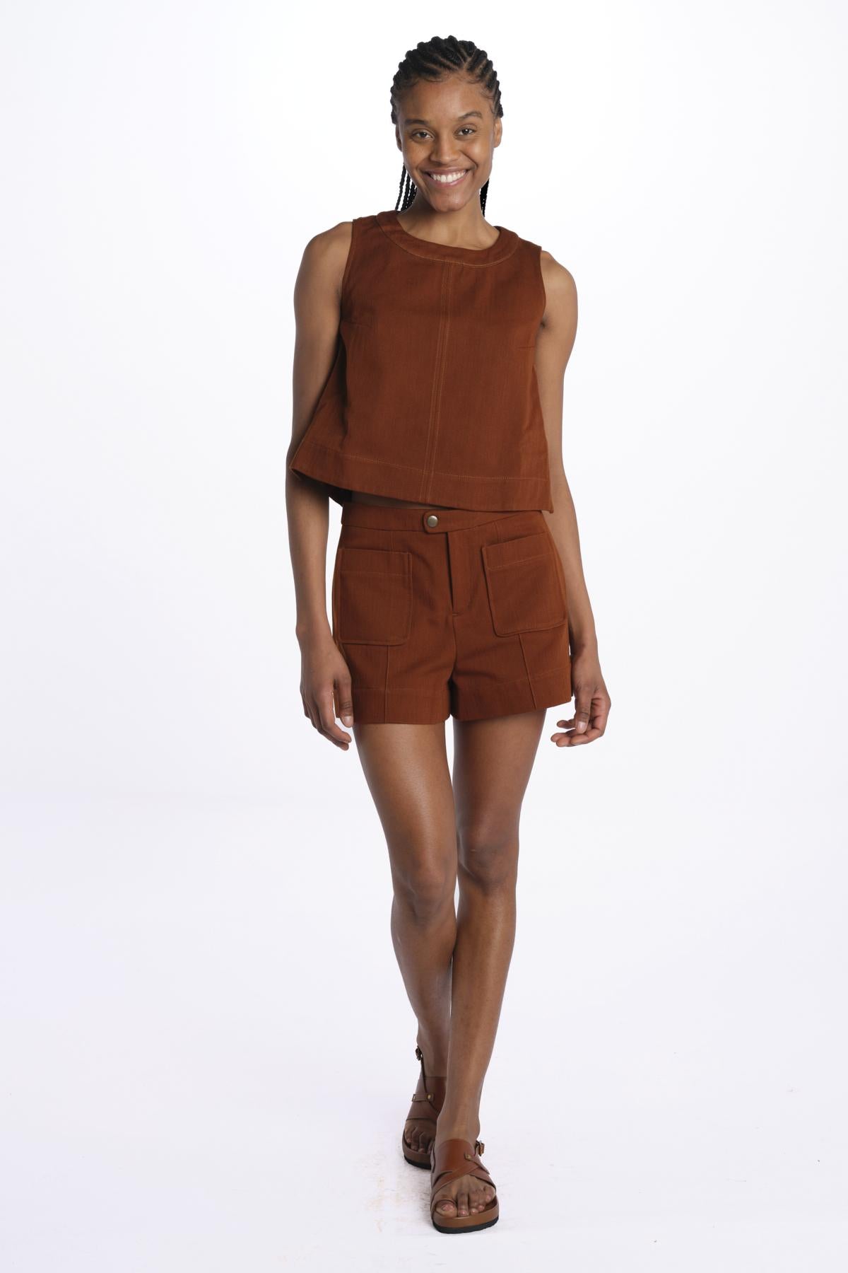 DOVER short gabardine con tasche SHO1604DOVER MAR1825S soeur 