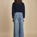 denim con cintura FLORA STONE fam 