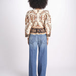 camicia m/l stampa a fiori 344141 MAJESTIC SAND 26069 farm rio 