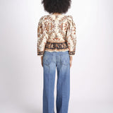 camicia m/l stampa a fiori 344141 MAJESTIC SAND 26069 farm rio 