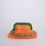 SIS cluctch bag uncinetto multicolor SIS ARANCIO VERDE nadia dafri 