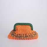 SIS cluctch bag uncinetto multicolor SIS ARANCIO VERDE nadia dafri 