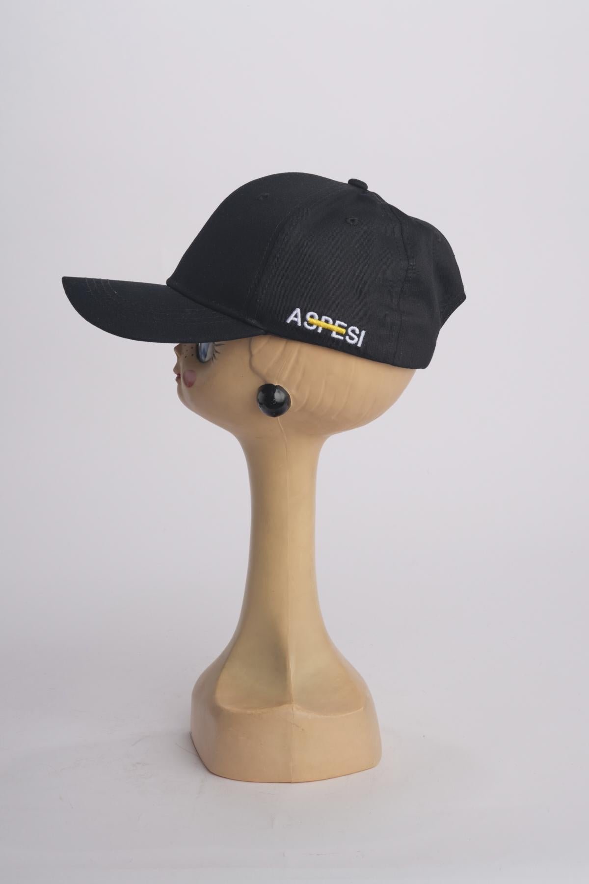Cappellino logo 2C01 BLACK aspesi 