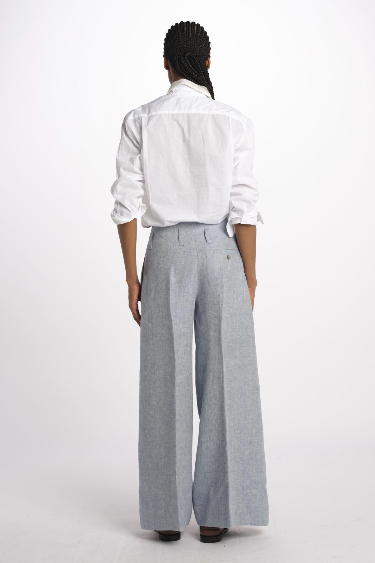 Pantalone ORIANA cropped nervature ORIANA540503 49 quelledue 