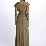 ALLUIM DRESS abito lungo ALLIUM OLIVE nash 