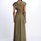 ALLUIM DRESS abito lungo ALLIUM OLIVE nash 