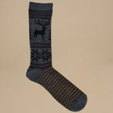 calze con alce 15032700 DEER SNOW M.GREY anonymous 