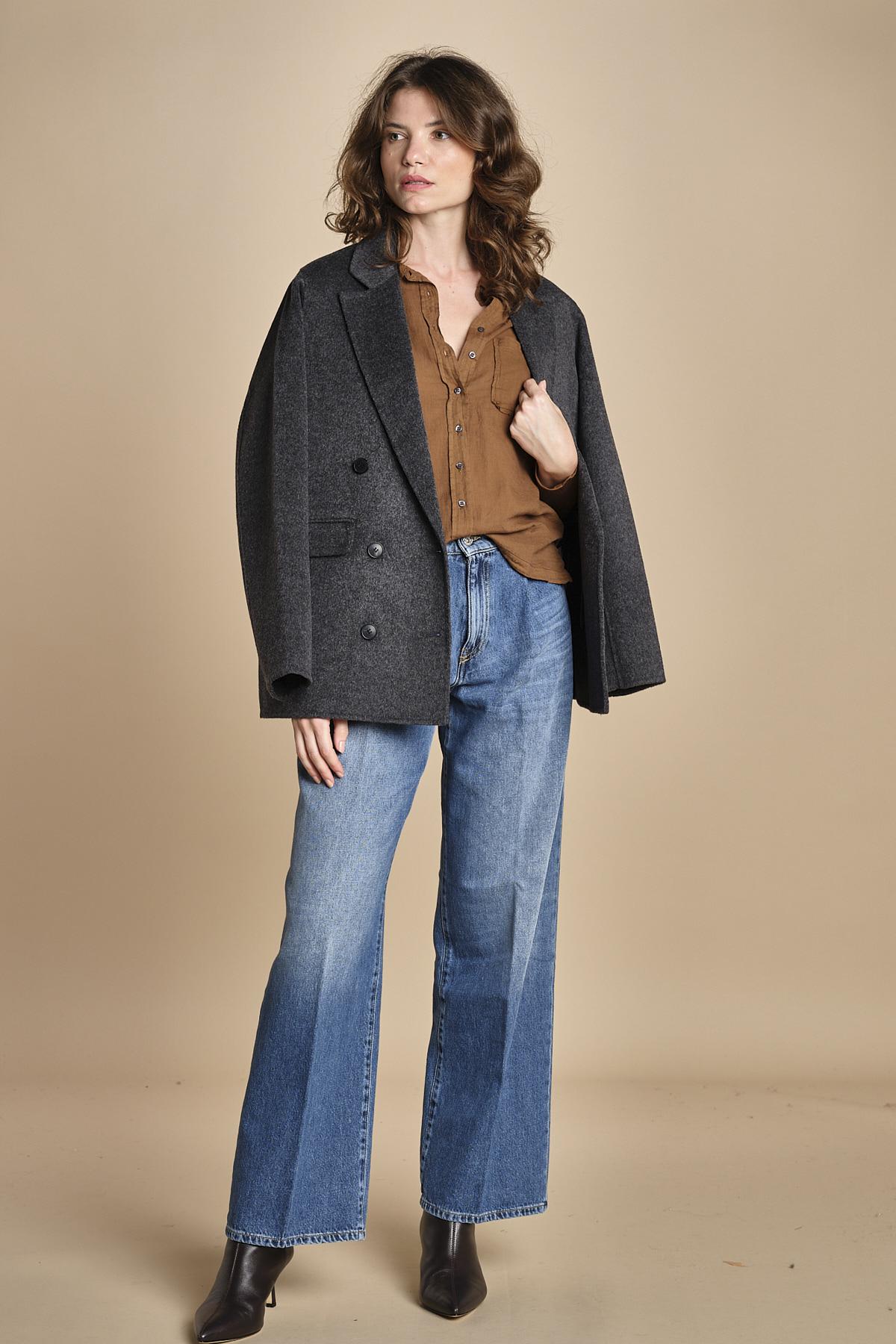 TACY camicia in jersey BETB500 WALNUT hartford 