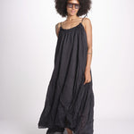 abito con arriccio PAOLABLATU NOIR laraethnics 