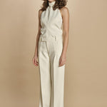 pantalone con pinces 30804-313 LATTE 02 federica tosi 