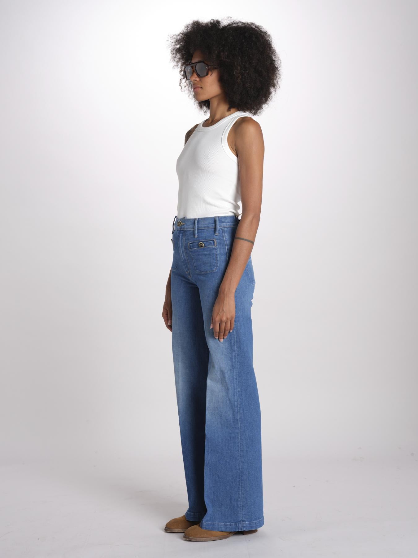 STASHED HUSTLER ROLLER SNEAK denim con taschine e bottoni 12238-1423 STESHED HUSTLER ROLLER SNEAK WKM WHISK ME AWAY mother 
