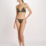slip in satin CHARLOTTE L25101983 DARK GREEN 782 love stories 