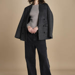 maglia girocollo a costine CAMB KNIT BLOUSE LIGHT TAUBE herskind 