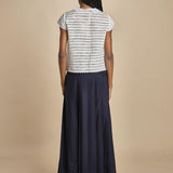 camicia a maniche corte con rouches e smerli G04152011102 BIANCO n21 