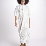 chemisiere gessato argento MAGRITA SHORTLONG ED073UMAGRIT-WHI WHITE laurence bras 