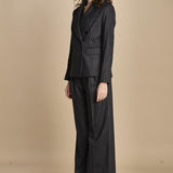 blazer gessato 15V516CO191 P092 GREY ines de la fressange 