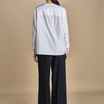 camicia con bottoni in swarosky RAMPLINGO WHITE laurence bras 