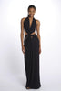 KALISA abito maxi con twist frontale