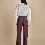 CLIFF pantalone con coulisse tela lana 5EVA01-V04013 BORDEAUX vanessa bruno 